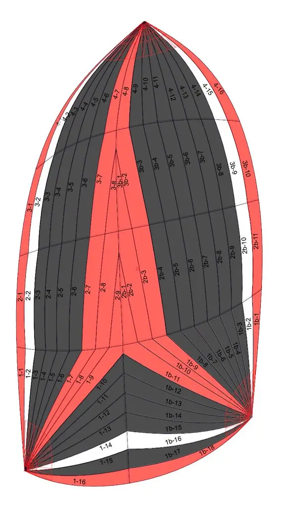 Discounted asym 118m2 color details black red white